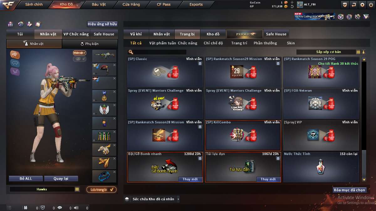 shop acc cf uy tin gia re